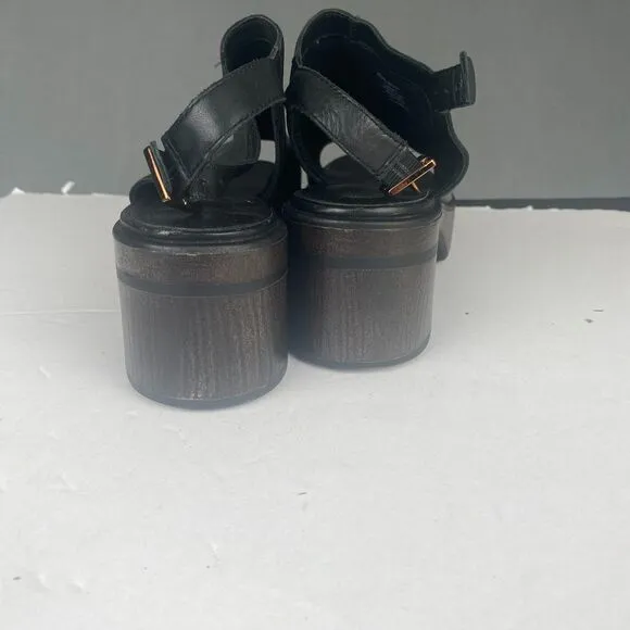 Vagabond Shoemakers Leather Slingback Sandals - Black,Size 41,Womens,Casual