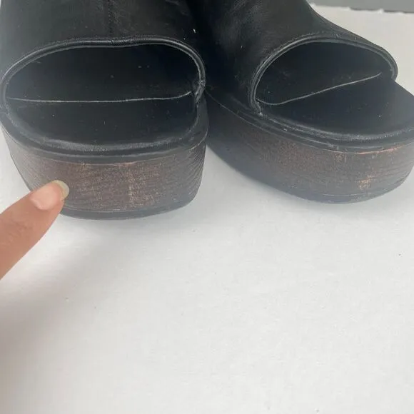 Vagabond Shoemakers Leather Slingback Sandals - Black,Size 41,Womens,Casual