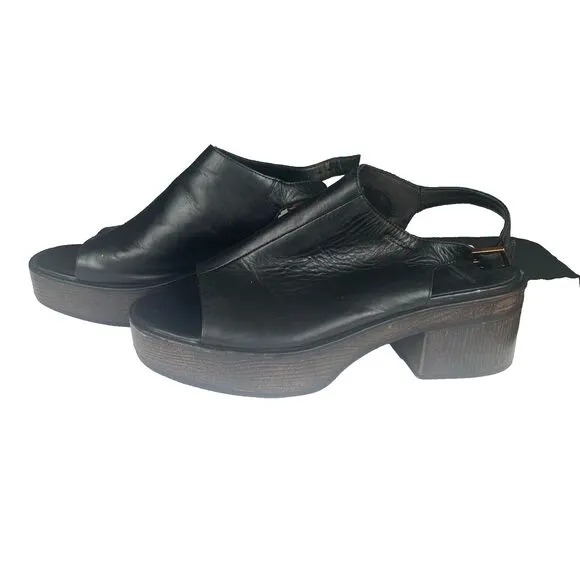 Vagabond Shoemakers Leather Slingback Sandals - Black,Size 41,Womens,Casual