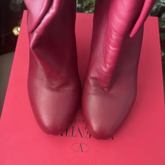 Valentino Ankle Bow Boots with box and bow