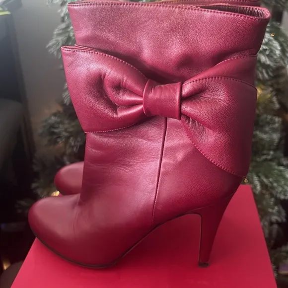 Valentino Ankle Bow Boots with box and bow