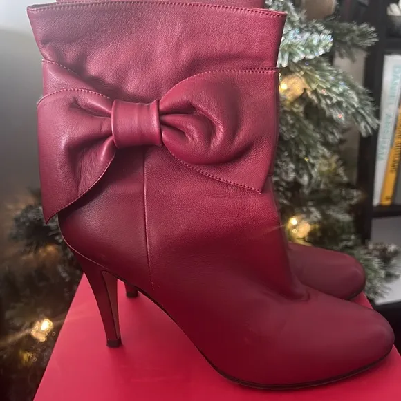 Valentino Ankle Bow Boots with box and bow