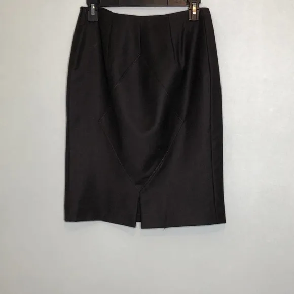 Valentino Cashmere Brown Pencil  Skirt  Size 6