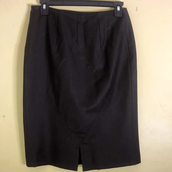 Valentino Cashmere Brown Pencil  Skirt  Size 6