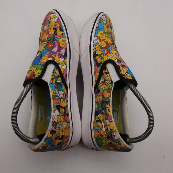 Vans 2020 The Simpsons X Springfield Men's 7.5 Women's 9 Slip-On Sneakers Shoes