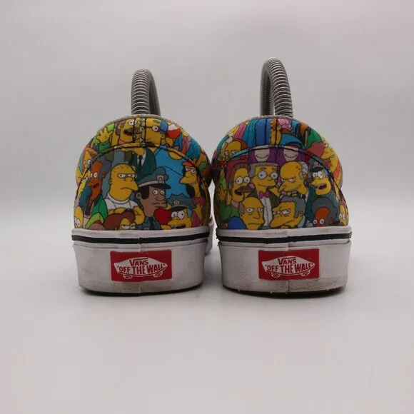 Vans 2020 The Simpsons X Springfield Men's 7.5 Women's 9 Slip-On Sneakers Shoes