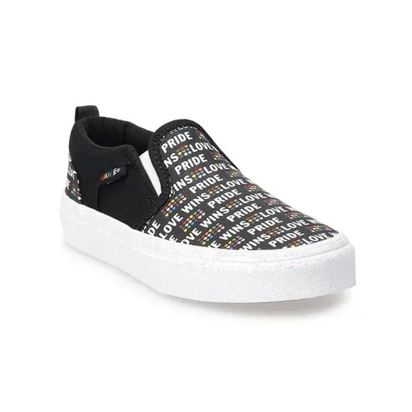 Vans Asher Pride New Women's Slip-On Shoes NWB Size 6.5 Love Sneakers