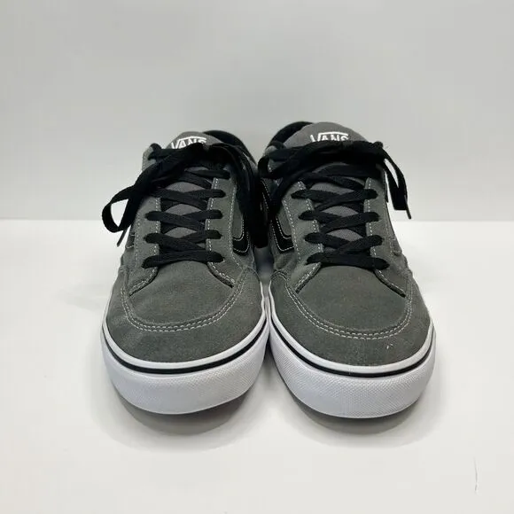 VANS Bearcat Charcoal Grey Suede Skateboarding Shoes Low Top Padded Mens Sz 11.5