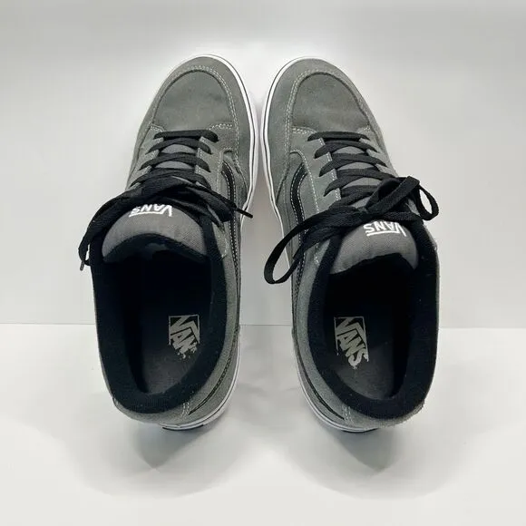 VANS Bearcat Charcoal Grey Suede Skateboarding Shoes Low Top Padded Mens Sz 11.5