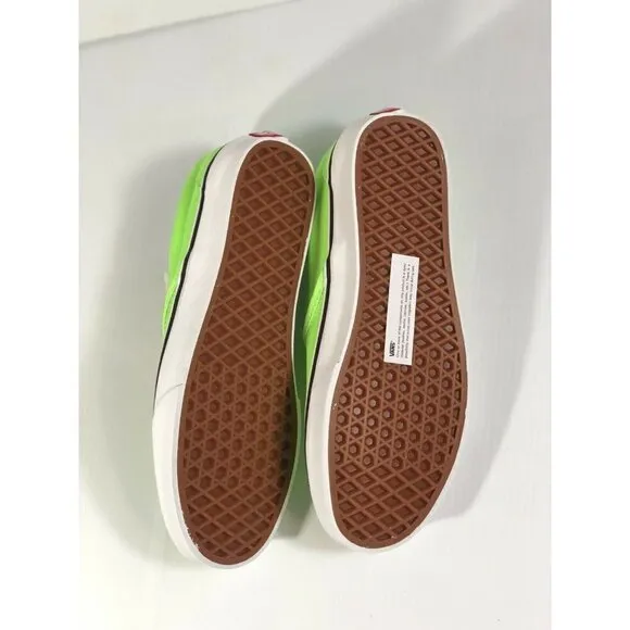 Vans Classic Slip On Neon Green Gecko/White Shoes