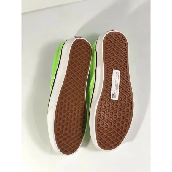 Vans Classic Slip On Neon Green Gecko/White Shoes