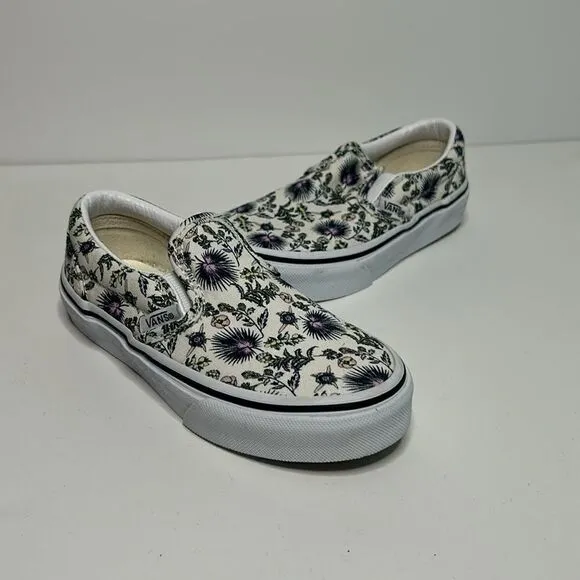 Vans Classic Slip On Shoes (paradise floral true white/true white) NWOB
