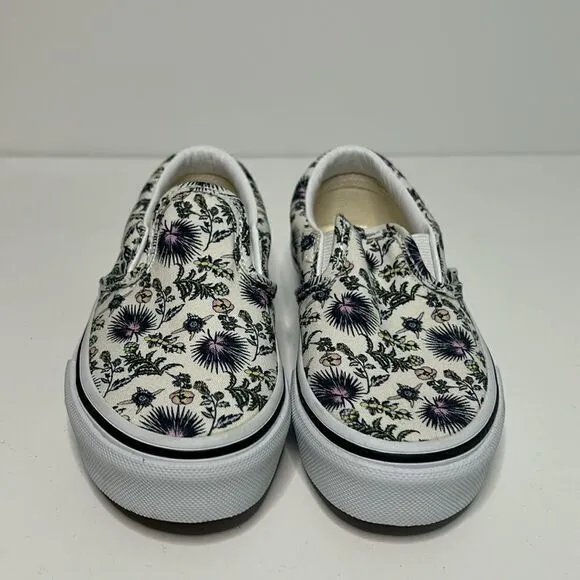 Vans Classic Slip On Shoes (paradise floral true white/true white) NWOB