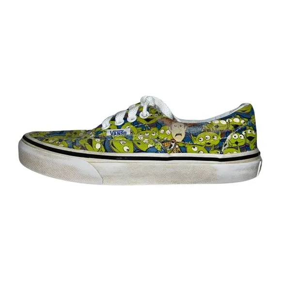 Vans Disney Toy Story Aliens Green Canvas Sneakers Unisex Boy's Girl's 1.5