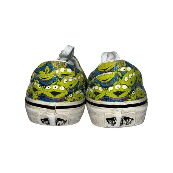 Vans Disney Toy Story Aliens Green Canvas Sneakers Unisex Boy's Girl's 1.5