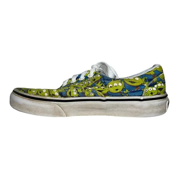 Vans Disney Toy Story Aliens Green Canvas Sneakers Unisex Boy's Girl's 1.5
