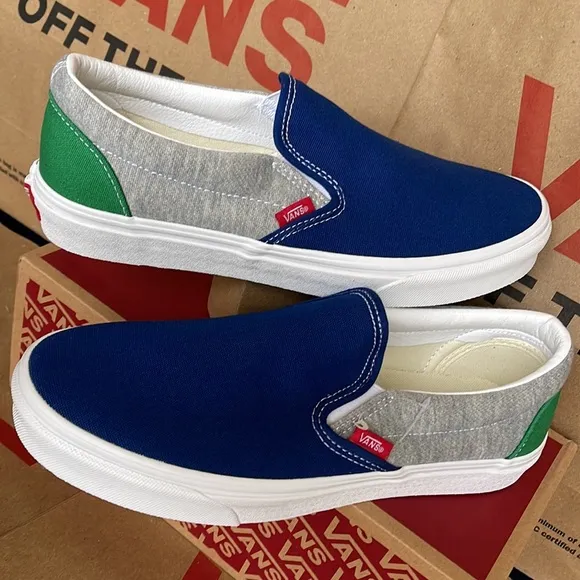 Vans Men’s Classic Slip On Vans Coastal Grey/True White sneakers