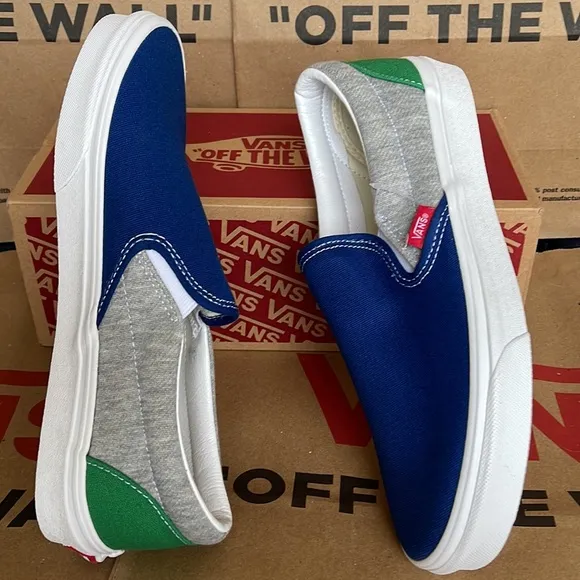 Vans Men’s Classic Slip On Vans Coastal Grey/True White sneakers