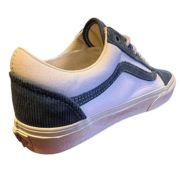 Vans Old Skool Mini Cord Navy True  White  Shoes Size Woman7.5/ Men 6 New In Box