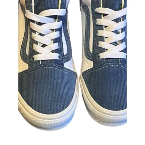 Vans Old Skool Mini Cord Navy True  White  Shoes Size Woman7.5/ Men 6 New In Box