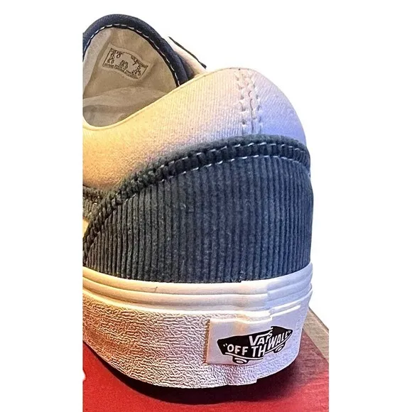 Vans Old Skool Mini Cord Navy True  White  Shoes Size Woman7.5/ Men 6 New In Box