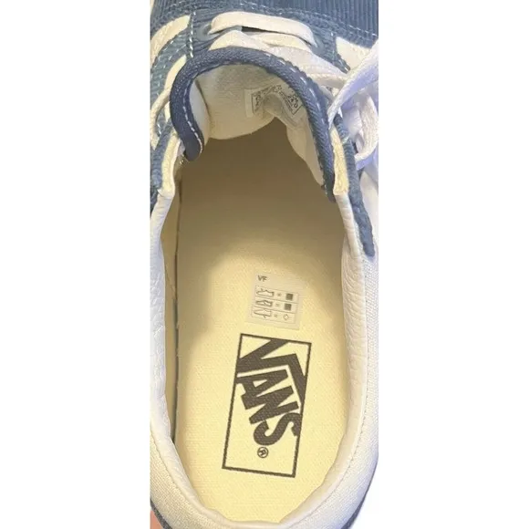 Vans Old Skool Mini Cord Navy True  White  Shoes Size Woman7.5/ Men 6 New In Box