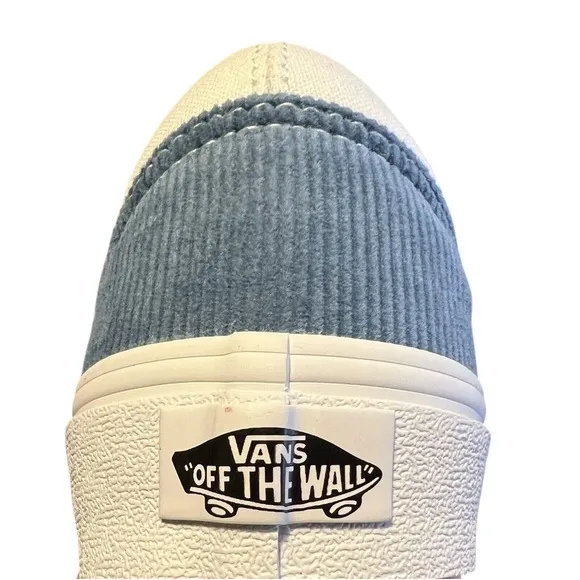 Vans Old Skool Mini Cord Navy True  White  Shoes Size Woman7.5/ Men 6 New In Box