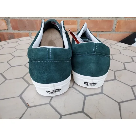 Vans Old Skool Pig Suede  Men's Size 10 Jungle White Green VN0A4U3B2T4 Rare