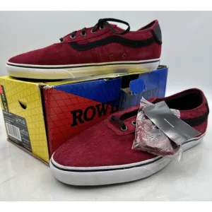 VANS Shoes Mens Sz 11 Rowley SPV Rio Red Mid Gray Skate Suede