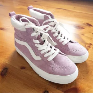 Vans Sk8-Hi MTE Suede Sherpa Lilas Lace Up Sneakers