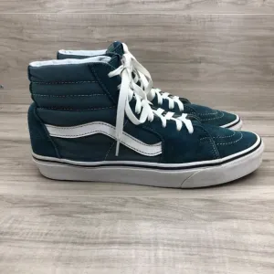 Vans Sneakers Mens 9.5 SK8 Hi Teal Suede Lace Up Shoes