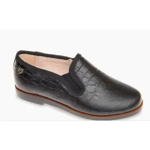 Venettini leather Taylor Croc Embossed slip-on loafer Shoes Size 35EU/2.5 US NIB