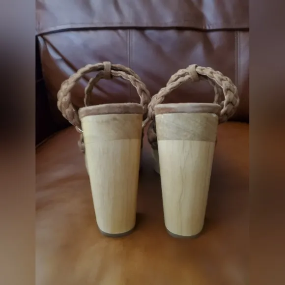 Veronica Beard Leather Suede Gael Platform Beautiful! Size 7