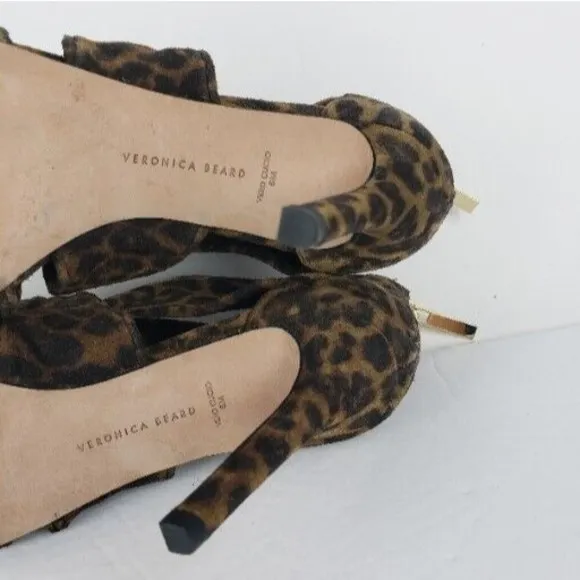 Veronica Beard Women's  Leopard Prints Shoes Heels Size 6 M