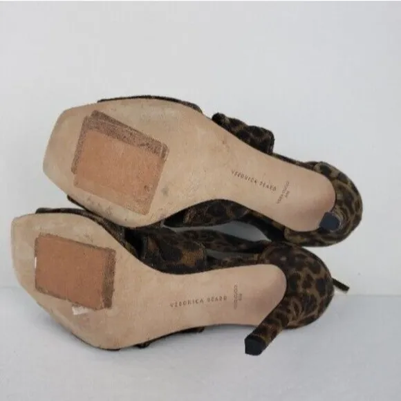 Veronica Beard Women's  Leopard Prints Shoes Heels Size 6 M