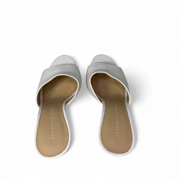 Veronica Beard Women's White Dali Single Cork Wedge Sandals 7.5 WNOB