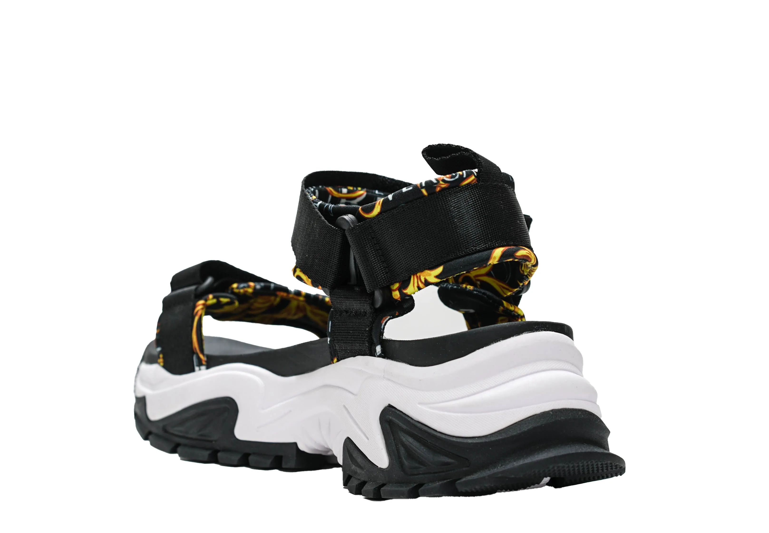 Versace Jeans Women's Black Sandals 74VA3SVD - 40% OFF