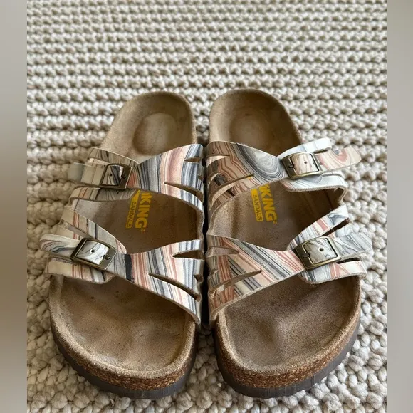 Viking Whistler Sandals Brown Geode Comfort Footbed Women’s Size40 Travel Casual