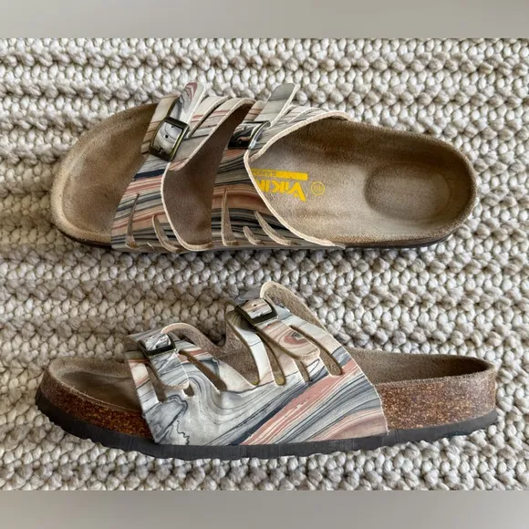 Viking Whistler Sandals Brown Geode Comfort Footbed Women’s Size40 Travel Casual