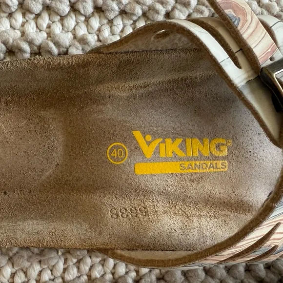 Viking Whistler Sandals Brown Geode Comfort Footbed Women’s Size40 Travel Casual