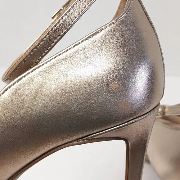 Vince Camuto Antinalie High Heels, Metallic Leather, Women's 8.5