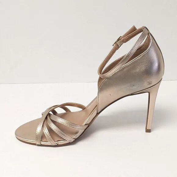 Vince Camuto Antinalie High Heels, Metallic Leather, Women's 8.5