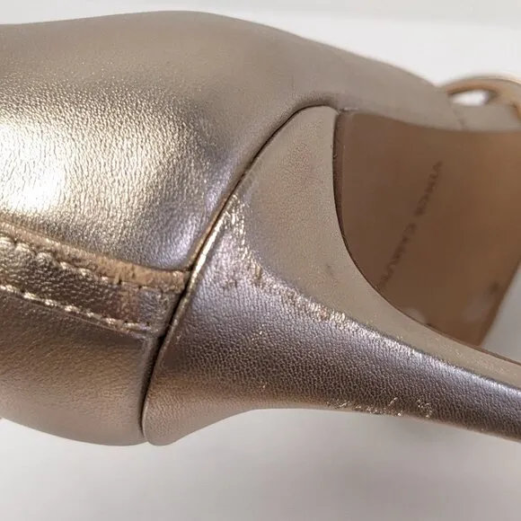 Vince Camuto Antinalie High Heels, Metallic Leather, Women's 8.5