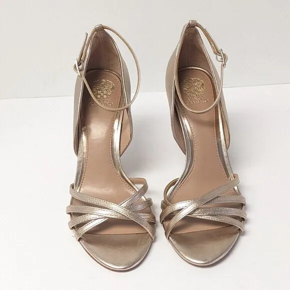 Vince Camuto Antinalie High Heels, Metallic Leather, Women's 8.5