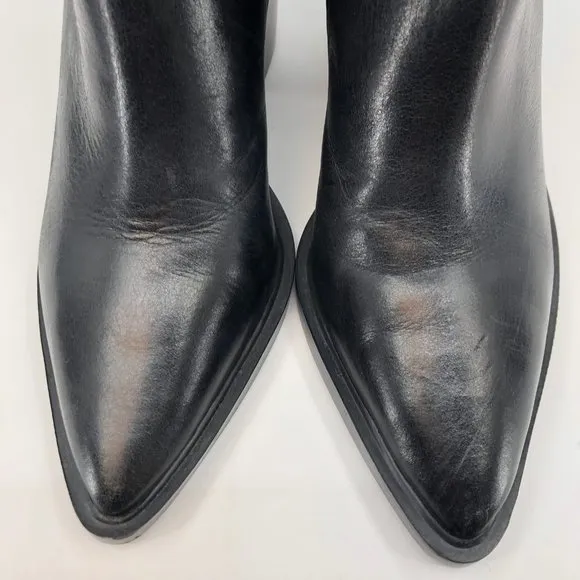 Vince Camuto Black Leather Ankle Boots &amp; Booties | Made in Brazil