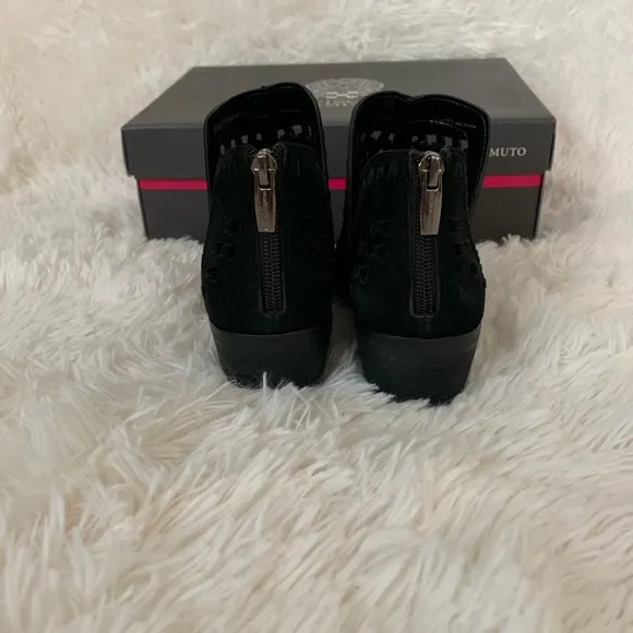 Vince Camuto Black Suede Ankle Boots