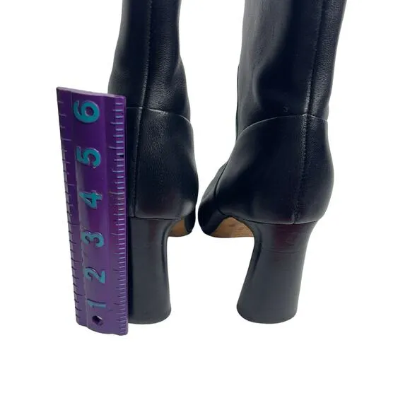 Vince Harlow Leather Ankle Boots Women's 6 in Black