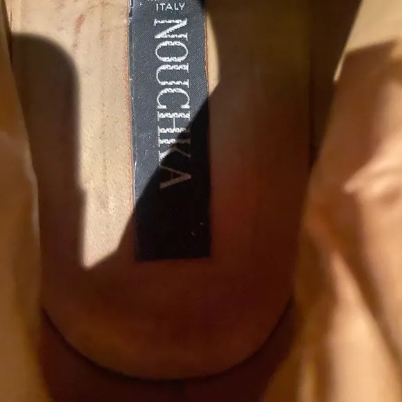 Vintage 2 lots NOUCHKA MADE IN ITALY Men's Black/BROWN Leather Shoes size 45