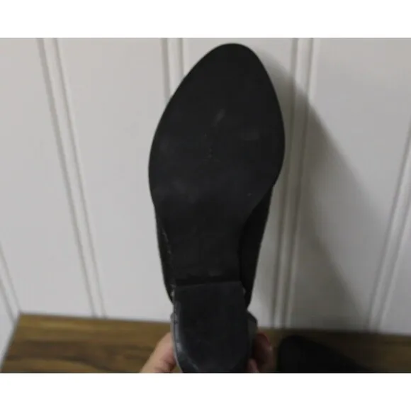 Vintage‎ Everly-PL by Jeffrey Campbell Boots Western Black Metallic Size 6.5
