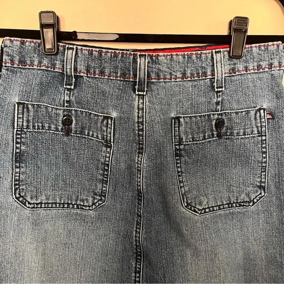 Vintage Polo Jeans Co Ralph Lauren Jean Patch Pocket  Knee Skirt Sz 6
